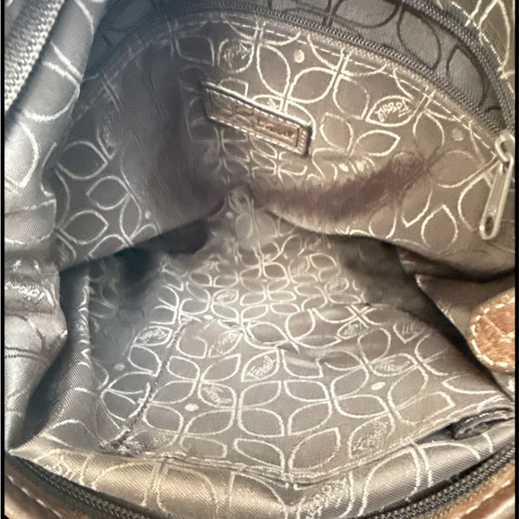 Fossil Dark Brown Pebble Grain Leather Messenger Bag - Picture 8 of 9